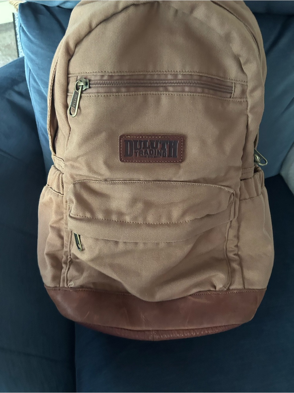 Duluth Pack Canvas And Leather Backpack